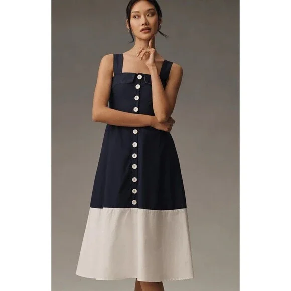 knee length dresses for ladies Textured Floral Sleeveless Midi Dress – English Factory